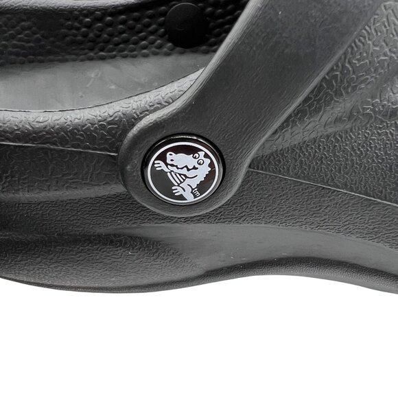 Crocs Mens 11 Classic Bistro Black Clogs Casual Work Comfort Shoes Beach Sandals - Picture 3 of 9